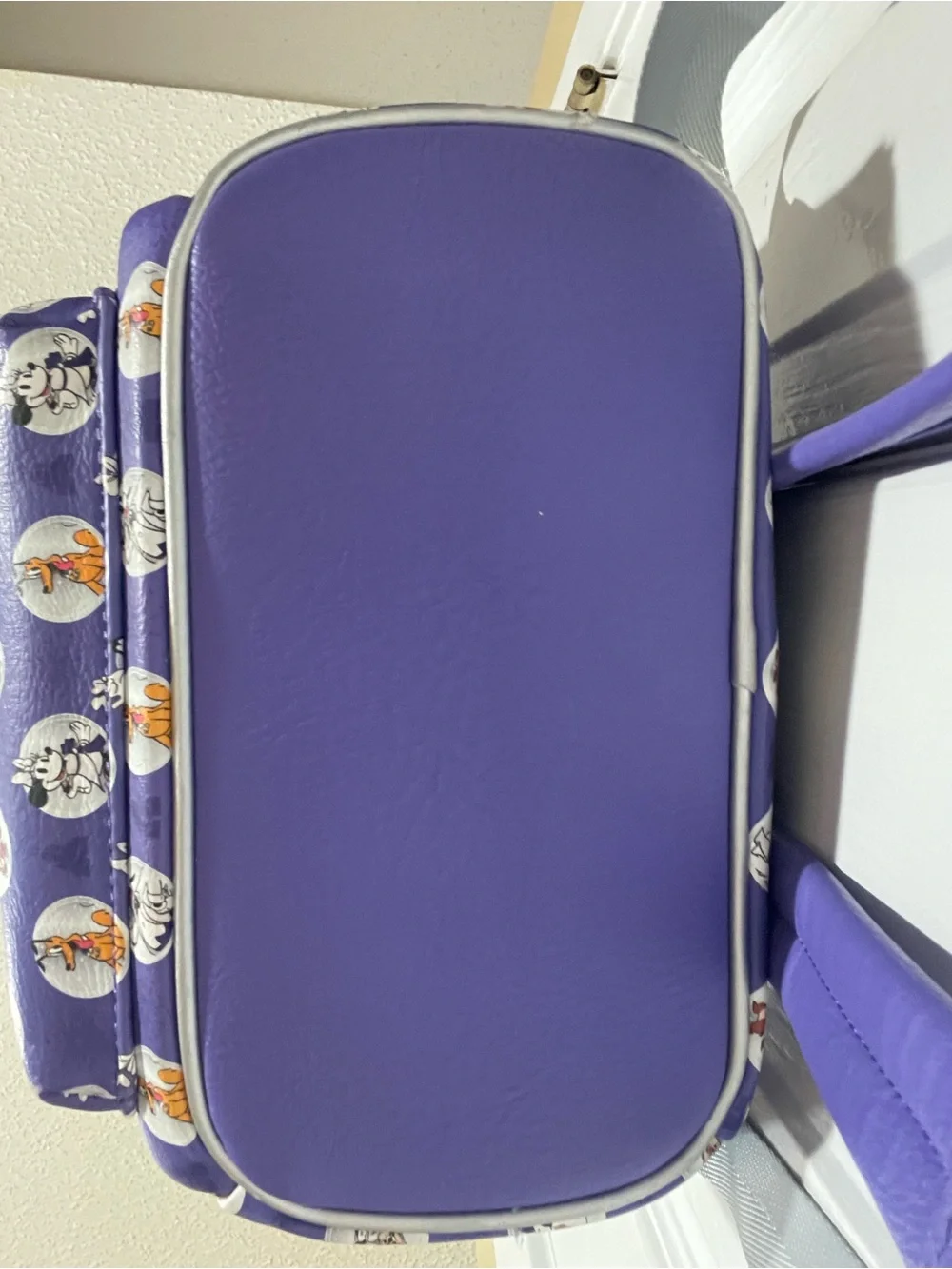 Disney 100th Anniversary Loungefly Mini Backpack Bag Mickey Platinum Purple Spot